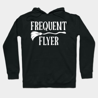 Frequent Flyer Witch Broom Halloween Gift Hoodie